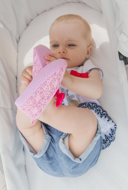Pantuflas bailarinas bebé rosa SOXO para la Princesa
