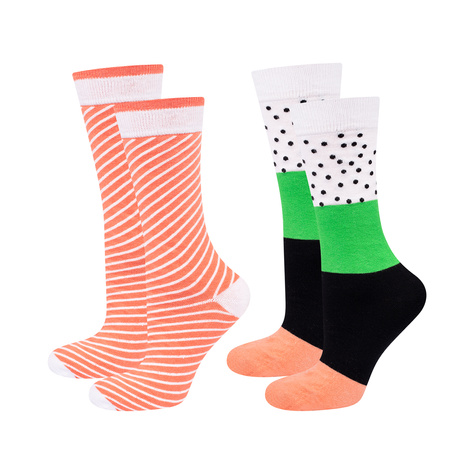 Juego de 2x calcetines de mujer de hombre Colorful SOXO sushi 