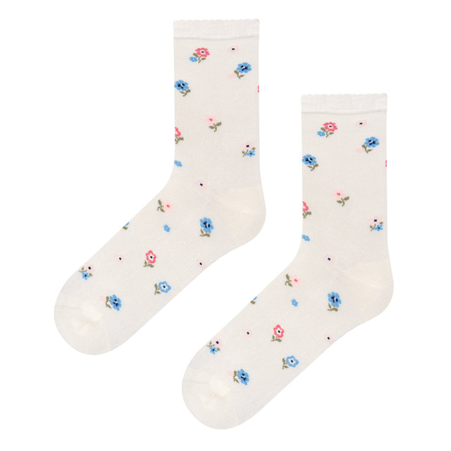 Calcetines de Bambú con Estampado Floral