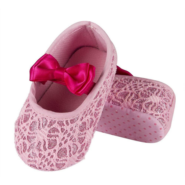 Pantuflas bailarinas bebé rosa SOXO para la Princesa