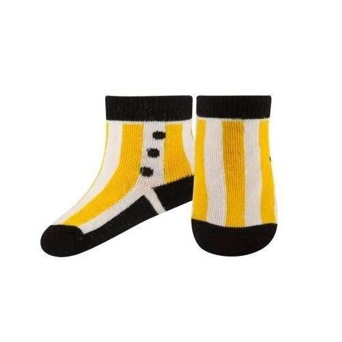 Calcetines de bebé SOXO amarillo con rayas