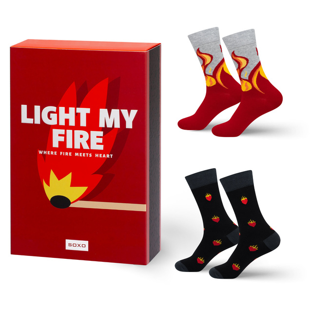 Calcetines Coloridos para Hombres SOXO Cerillas - 2 Pares