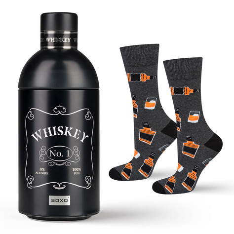 Calcetines de hombre SOXO GOOD STUFF | Whisky en una botella | regalo para el