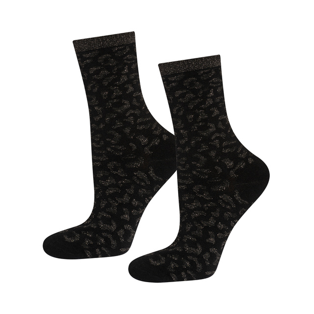 Calcetines de mujer SOXO Leopard rosas en paquete - 3 pares