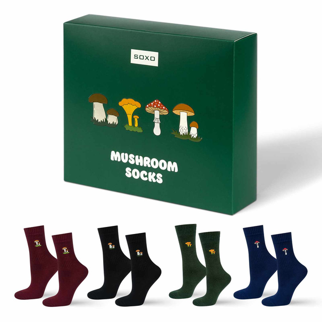 Lote de 4 calcetines SOXO de seta para hombre en un paquete