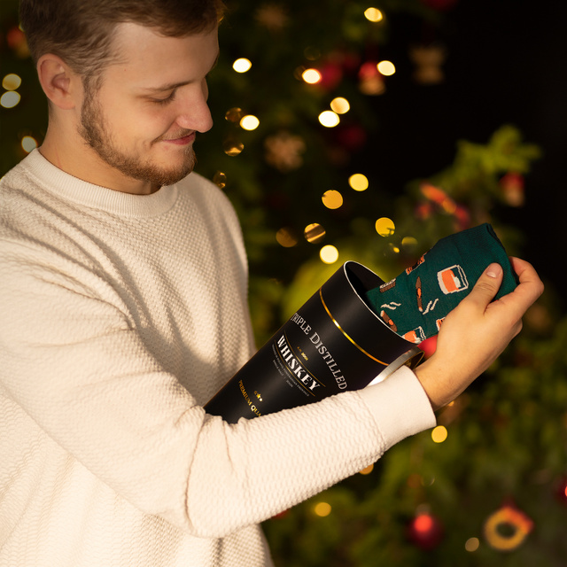 Juego de 3 calcetines coloridos para hombre SOXO GOOD STUFF Whisky 