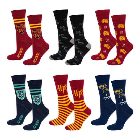 Calendario de Adviento Harry Potter Lote de 6 calcetines de hombre SOXO