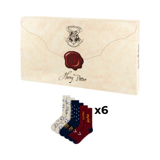 Calendario de Adviento con Calcetines Harry Potter 6-Pack