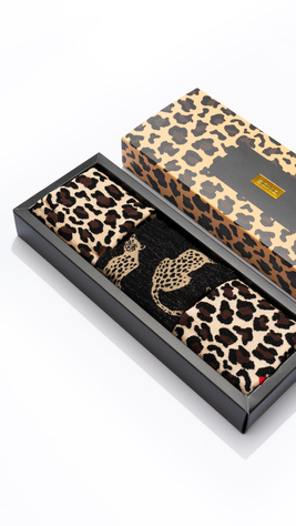 Calcetines de mujer SOXO Leopard classic en paquete - 3 pares