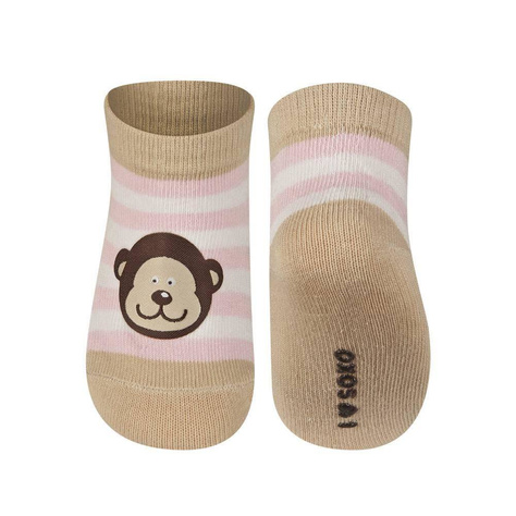 SOXO calcetines a rayas infantil con parche
