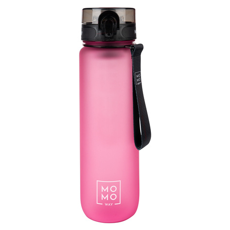 MOMO WAY Botella de agua rosa oscuro | ideal para viajes | BPA free | Tritan