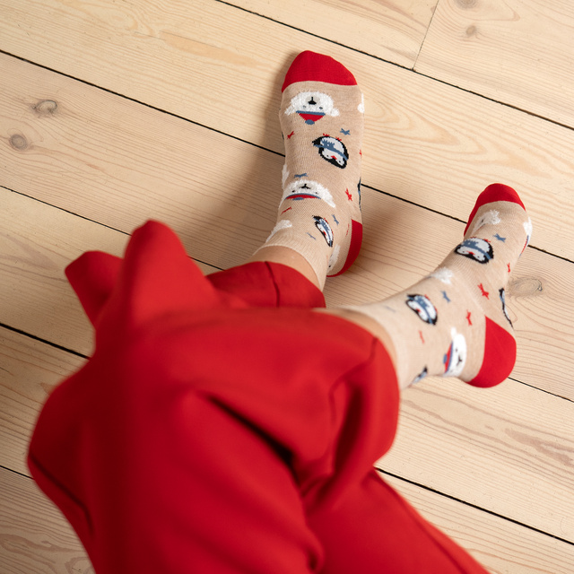 Calcetines navideños para hombre y mujer SOXO en paquete