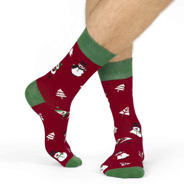 calendario de adviento | regalo de navidad | Mikolajki | para él | Juego de 6 calcetines SOXO GOOD STUFF de color para hombre