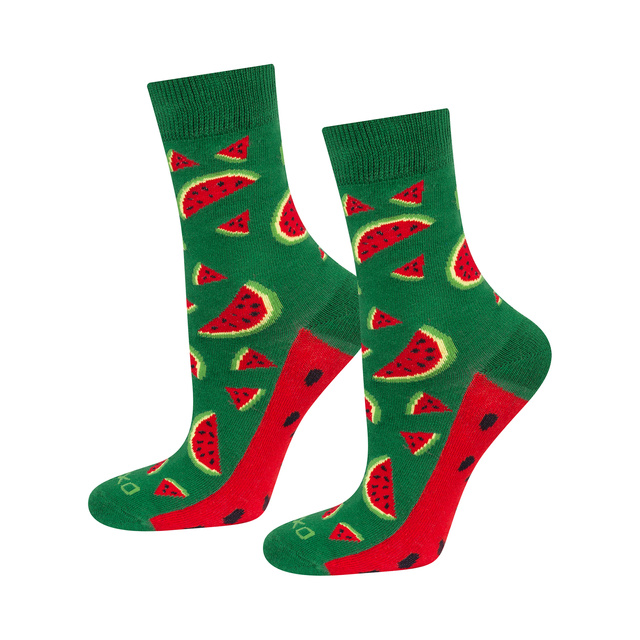 Calcetines de mujer SOXO | Sandía en una caja | Idea de regalo divertida