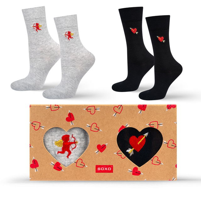 Calcetines de San Valentín para hombre Soxo en pack - 2 pares