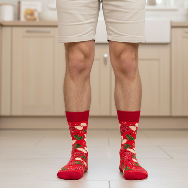 Calcetines de hombre | Sopa de tomate SOXO GOOD STUFF para mujer en lata, colorida como regalo para él | para ella