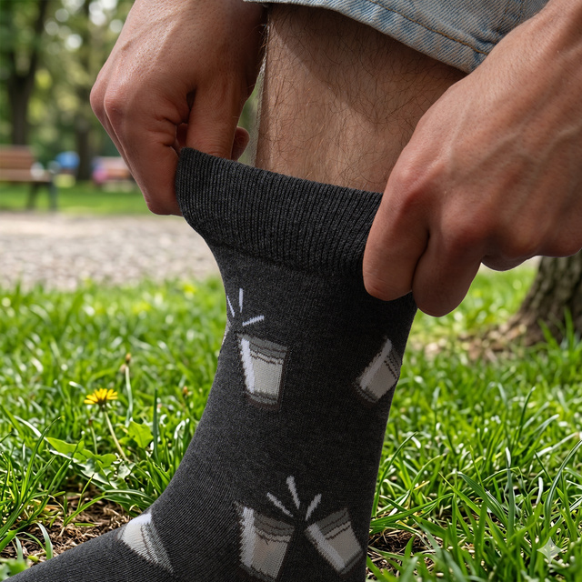 Juego de 3 calcetines coloridos para hombre SOXO GOOD STUFF Vodka 