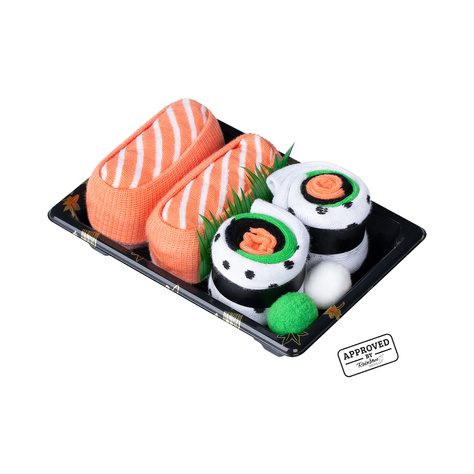 Juego de 2x calcetines de mujer de hombre Colorful SOXO sushi 