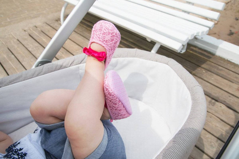 Pantuflas bailarinas bebé rosa SOXO para la Princesa