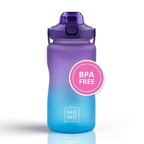 Botella de agua de 1,5 L azul púrpura | BPA free 