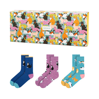 Calcetines para mujer SOXO gatos en paquete - 3 pares