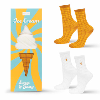 Calcetines de mujer SOXO ice cream cone - 2 Pares
