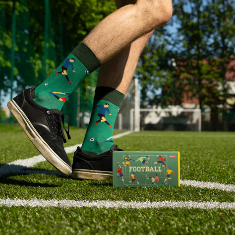 Calcetines de colores para hombre SOXO Football - 3 pares 