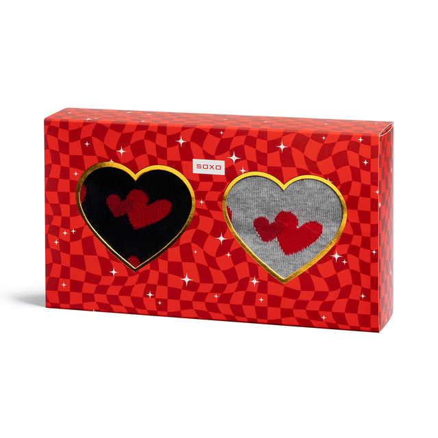 Calcetines de hombre SOXO Corazones - 2 pares