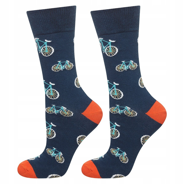 Juego de 6 calcetines coloridos SOXO GOOD STUFF para hombre en una caja de pizza