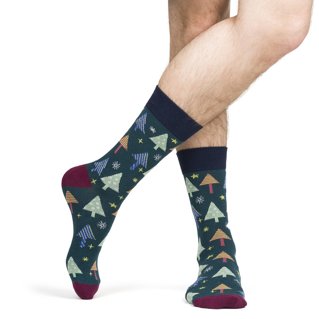 Juego de 6 calcetines coloridos SOXO GOOD STUFF para hombre, un regalo de Navidad