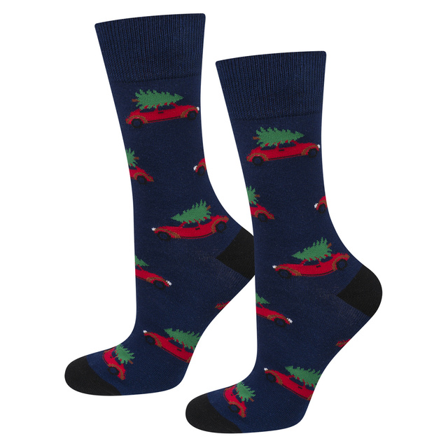 calendario de adviento | regalo de navidad | Mikolajki | para él | Juego de 6 calcetines SOXO GOOD STUFF de color para hombre