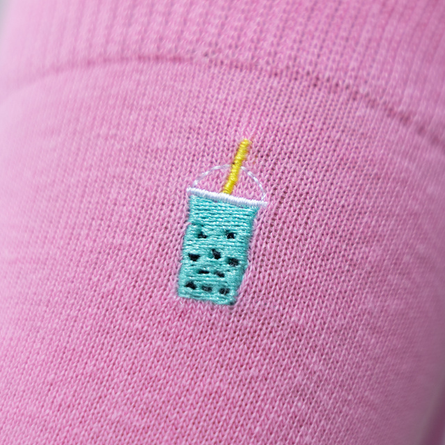 Calcetines Soxo Bubble Tea rosa para hombre - 2 Pares