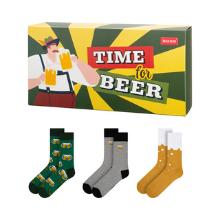 Calcetines de hombre SOXO de color cerveza - 3 pares