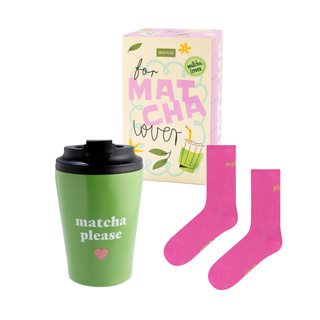Set de Regalo Calcetines Matcha + Taza Térmica