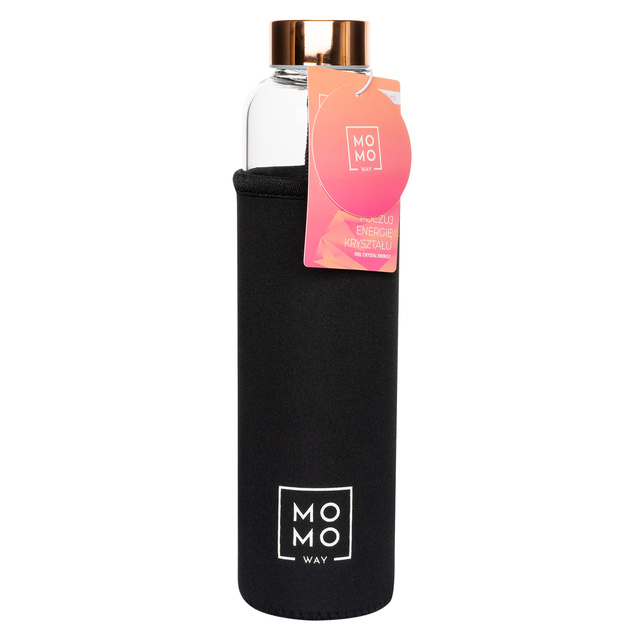 Botella de agua de cuarzo rosa 450 ml 