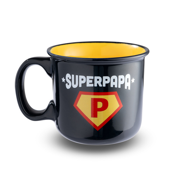 Conjunto de calcetines Super Papa para hombre en taza con llavero
