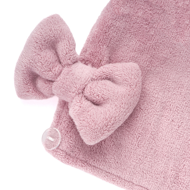 MOMO WAY Turbante de baño rosa | toalla 