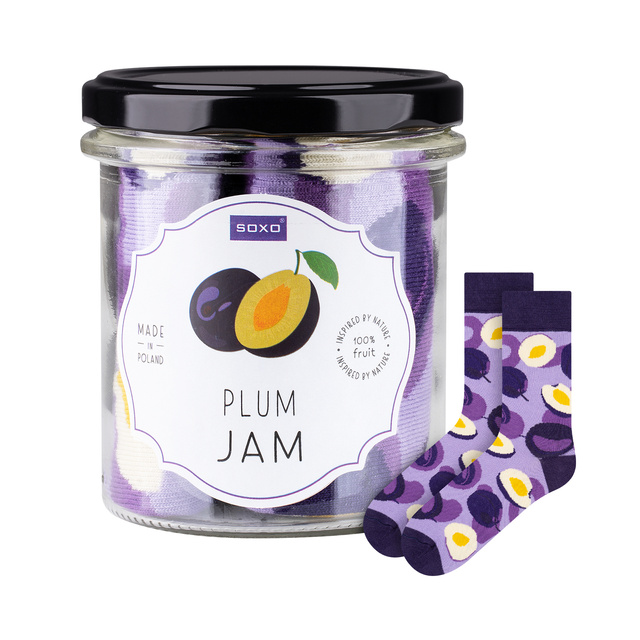 SOXO GOOD STUFF calcetines de mujer plum jam un frasco