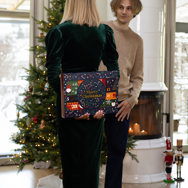 Calendario de Adviento con calcetines Paquete de 12