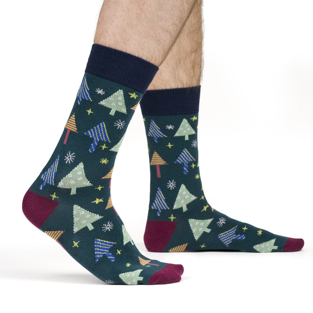 Juego de 6 calcetines coloridos SOXO GOOD STUFF para hombre, un regalo de Navidad