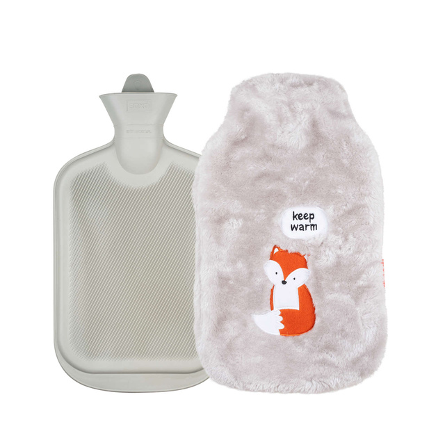 Botella de agua caliente gris SOXO calentador keep warm