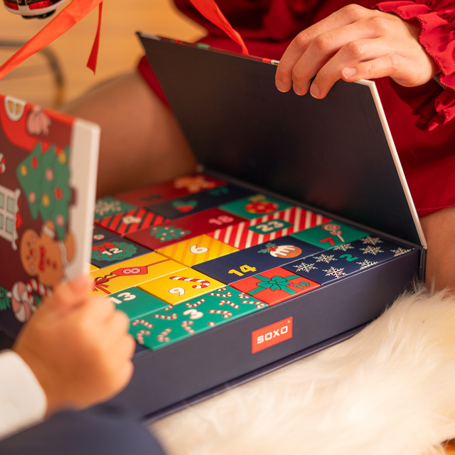 Calendario de Adviento con calcetines paquete de 12