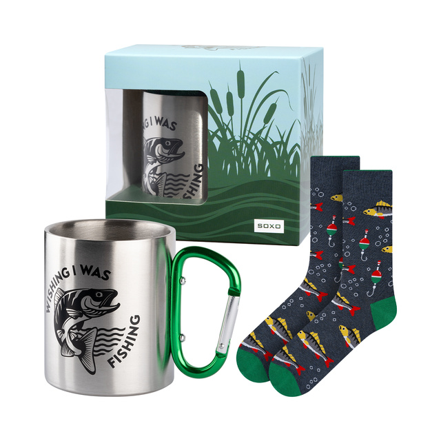 Set Calcetines para hombre + Taza Soxo Peces
