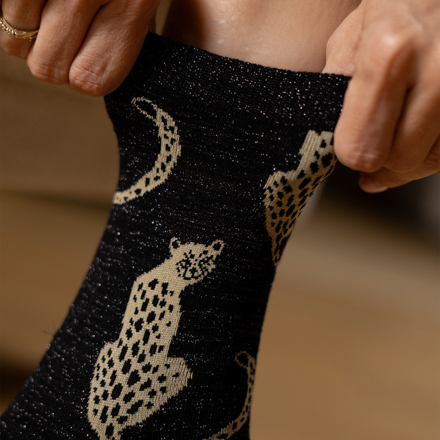 Calcetines de mujer SOXO Leopard classic en paquete - 3 pares