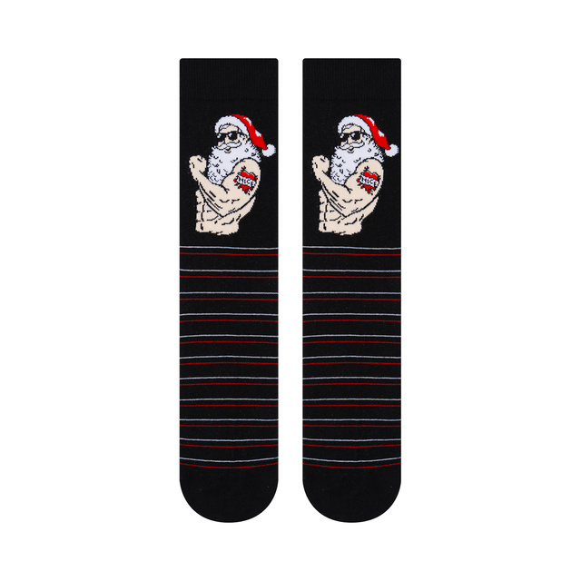 Calcetines Papá Noel Motociclista Travieso de 3 pares