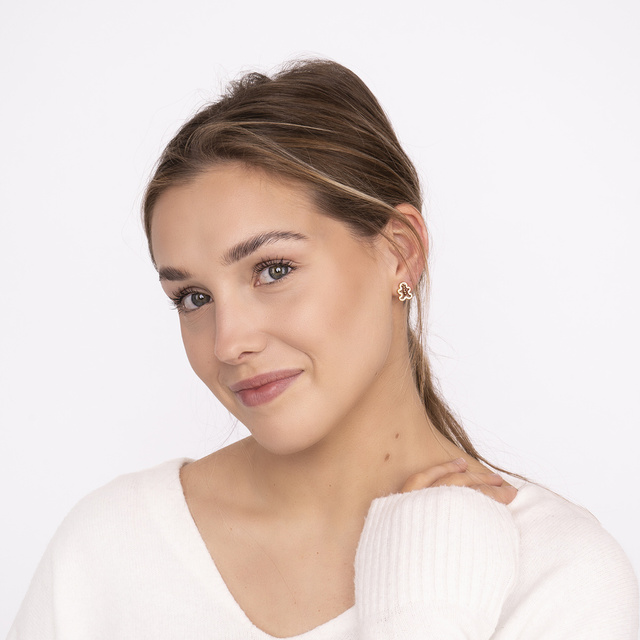 Pendientes SOXO | juego de aretes de árbol de Navidad | Galleta Ludek | bastones de navidad | idea de regalo para ella | Navidad