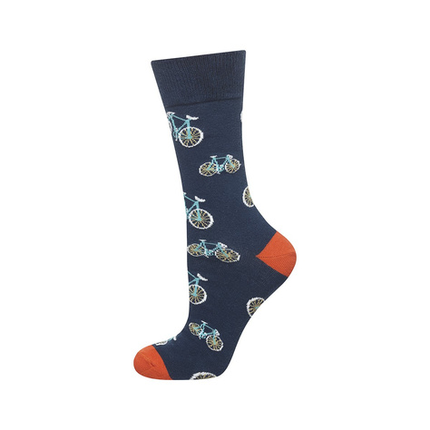 Juego de 4 calcetines de hombre SOXO GOOD STUFF en una caja de pizza