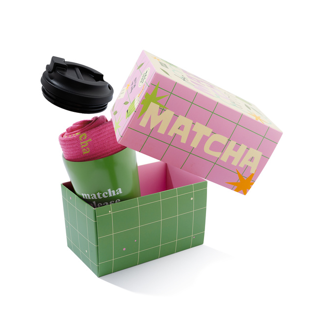 Set de Regalo Calcetines Matcha + Taza Térmica