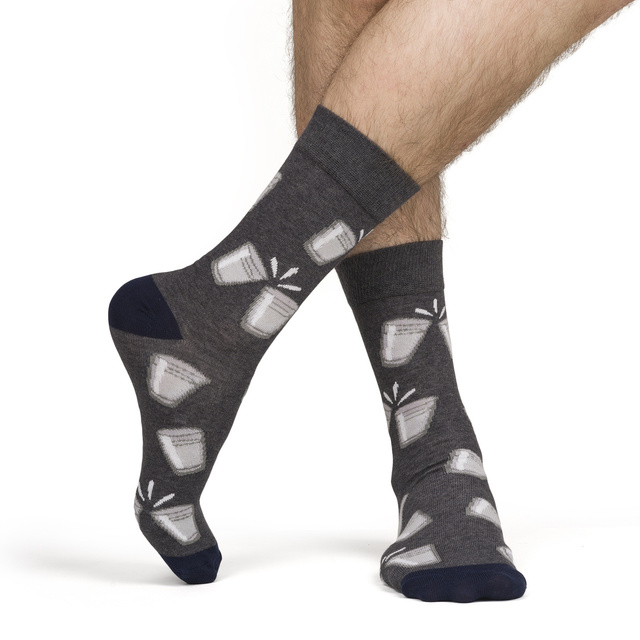 Juego de 3 calcetines coloridos para hombre SOXO GOOD STUFF Vodka 