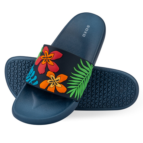 Chanclas de playa para mujer y hombre.SOXO deja | Perfecto para unas vacaciones en la playa y una piscina | Goma